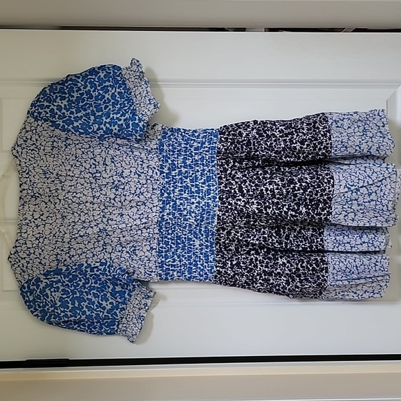 Anthropologie Puff-Sleeve Tiered Mini Dress - Picture 6 of 10